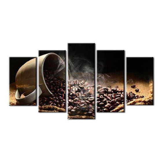 Roasted Coffee Beans Canvas Wall Art