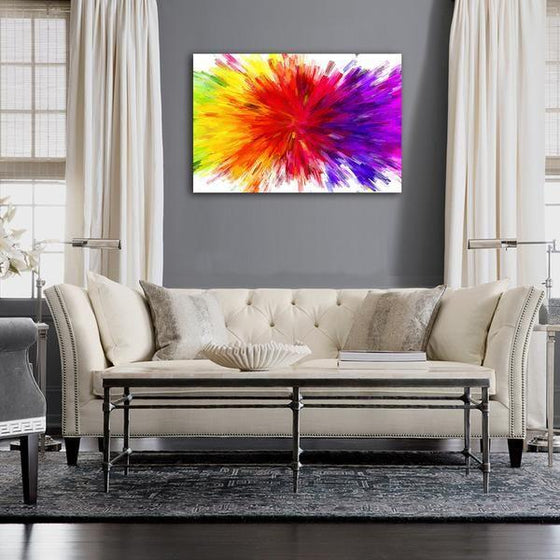 Splash Of Colors Abstract Wall Art Living Room