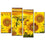Blooming Sunflowers Canvas Wall Art Prints