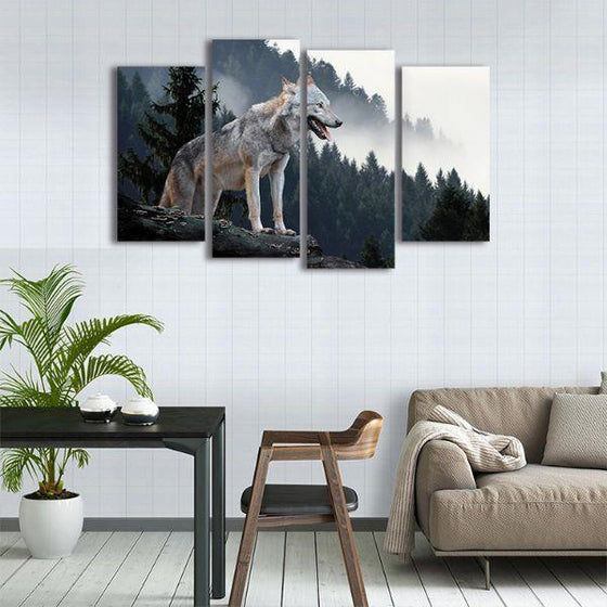 Timber Wolf Canvas Wall Art Kitchen