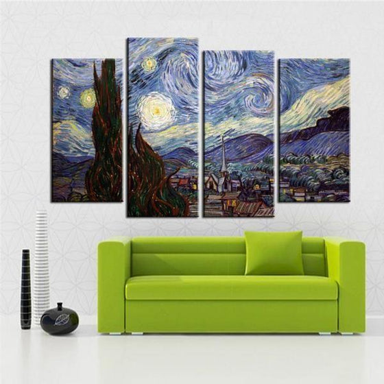 Van Gogh Starry Night Wall Art Decorations