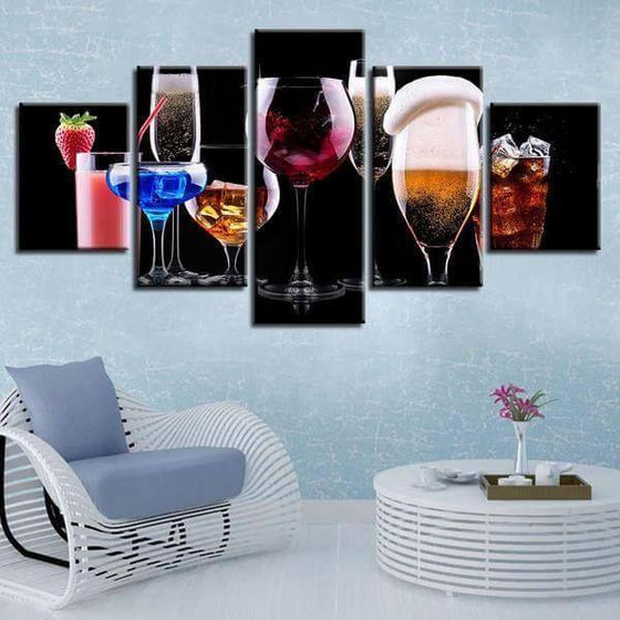 Cocktails Canvas Wall Art