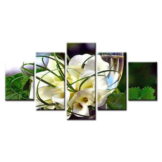 Bouquet Of Calla Lily Canvas Wall Art Prints