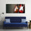 Resting Electric Guitars 3 Panels Canvas Wall Art Decor