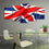 United Kingdom Flag 5 Panels Canvas Wall Art Office