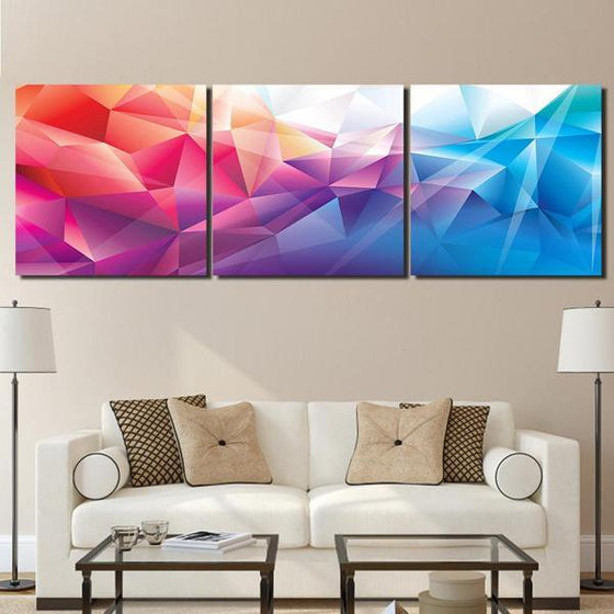 3 Piece Wall Art Abstract Living Room