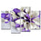 White & Purple Flower Canvas Wall Art