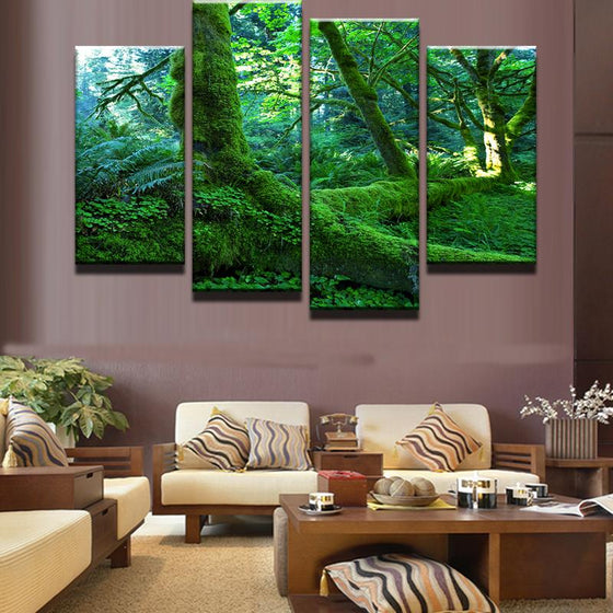 Nature Green Forest Canvas Wall Art