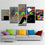 5 Panel Colorful Contemporary Wall Art
