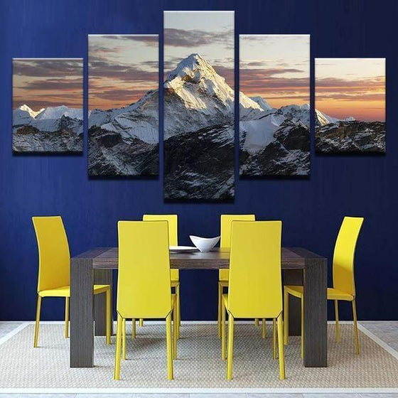 Ama Dablam View Canvas Wall Art Dining Room