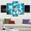 5 Panel Wall Art Anime Canvases