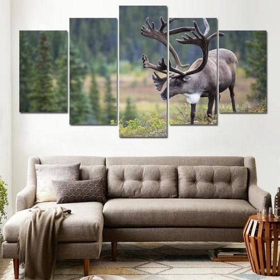 5 Piece Deer Wall Art