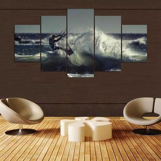 5 Piece Wall Art Sports Canvas