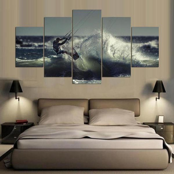 5 Piece Wall Art Sports Canvases