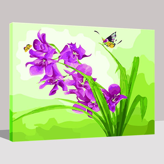 Butterfly Loves Flowers - DIY Painting by Numbers Kit