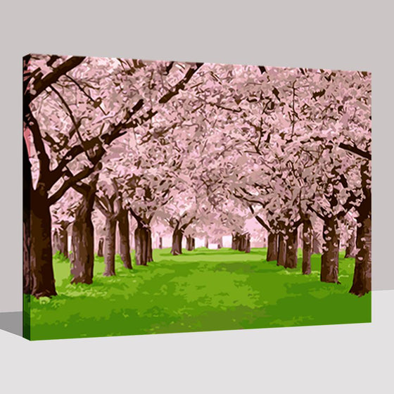 Cherry Blossoms - DIY Painting by Numbers Kit