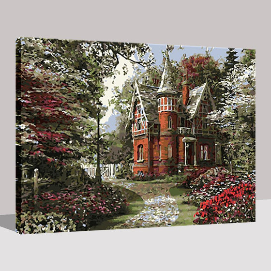 Simple Castle Landscape - DIY Painting by Numbers Kit