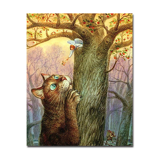 Angel Tease Cats - DIY Painting by Numbers Kit