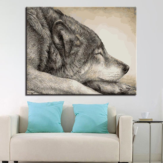 Sleeping Greyhound - DIY Painting by Numbers Kit