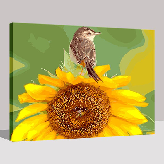 Sunflower Wall Art - DIY Painting by Numbers Kit