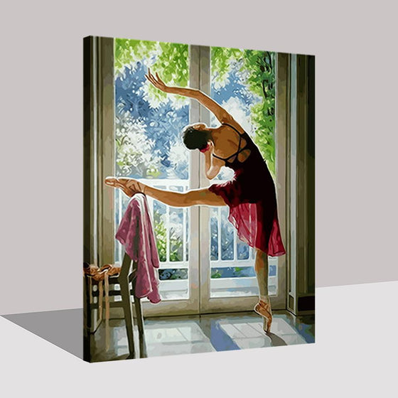 Sunrise Ballet Practice - DIY Painting by Numbers Kit