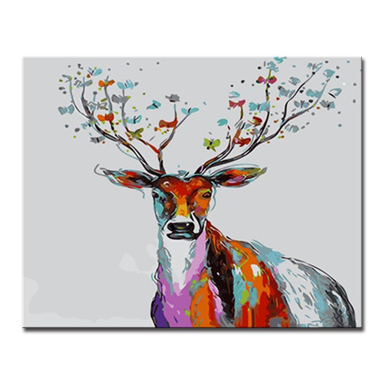 Abstract Deer - DIY Painting by Numbers Kit