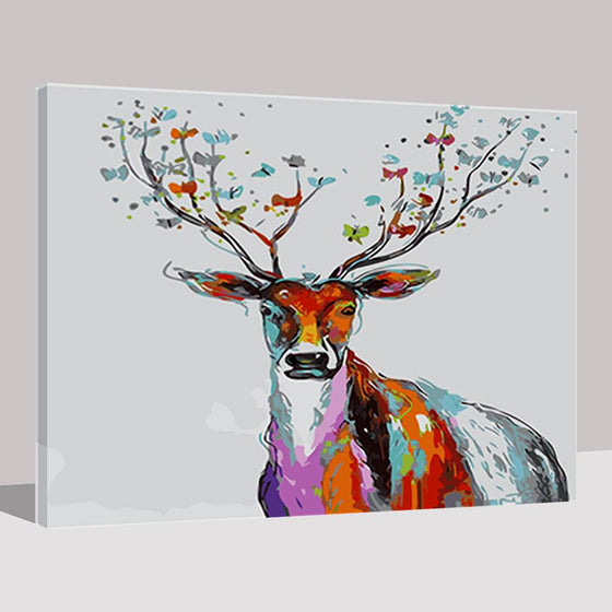 Abstract Deer - DIY Painting by Numbers Kit