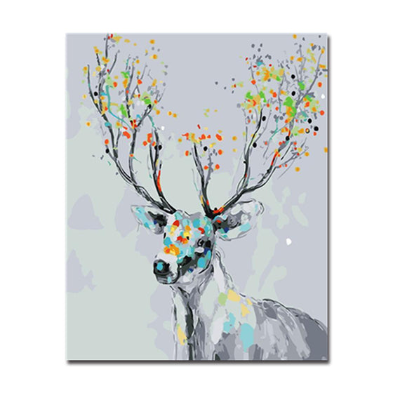 Colourful Deer - DIY Painting by Numbers Kit