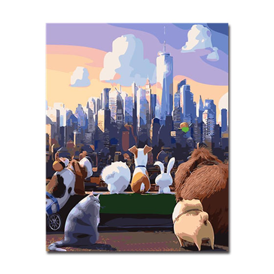 Secret Life Of Pets - DIY Painting by Numbers Kit