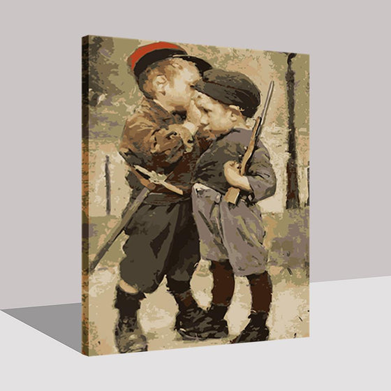 Little Soldiers Boys - DIY Painting by Numbers Kit