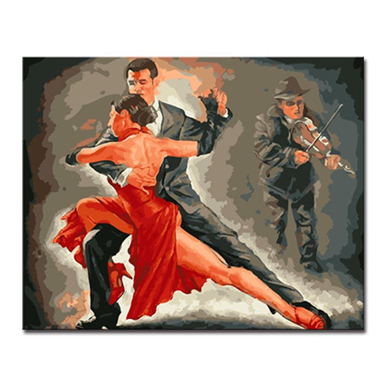 Latin Lover Dancing Tango - DIY Painting by Numbers Kit