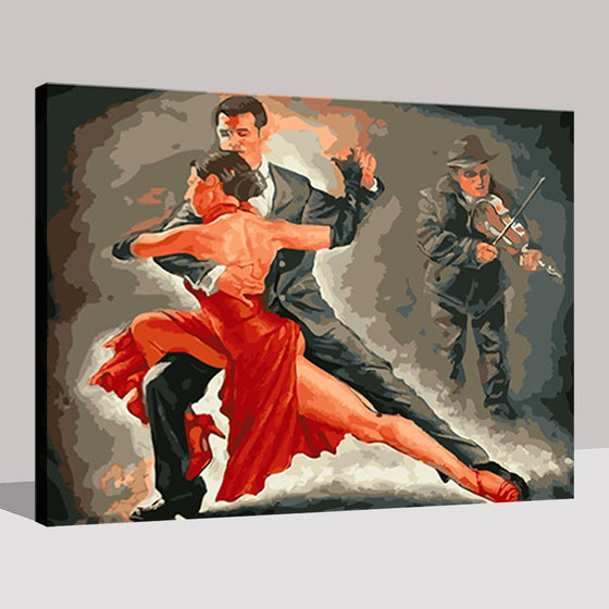 Latin Lover Dancing Tango - DIY Painting by Numbers Kit