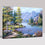 Stream Mountains Woods House - DIY Painting by Numbers Kit