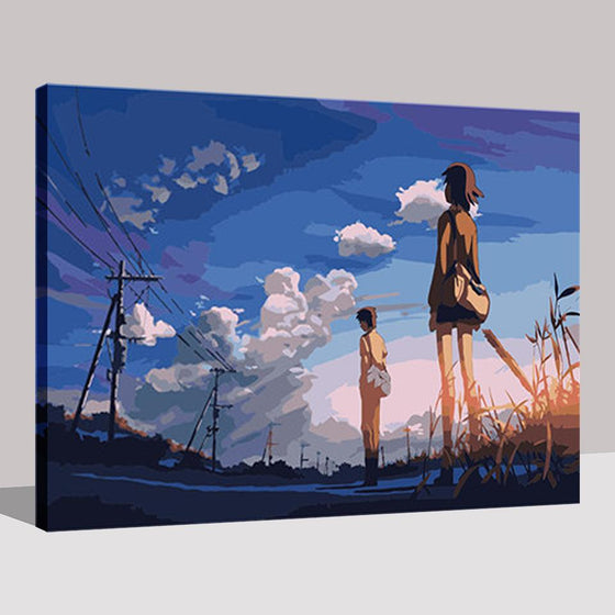 Couple Anime Scenery - DIY Painting by Numbers Kit