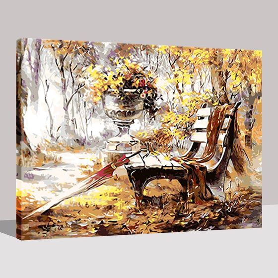 Autumn Fallen Leaves - DIY Painting by Numbers Kit