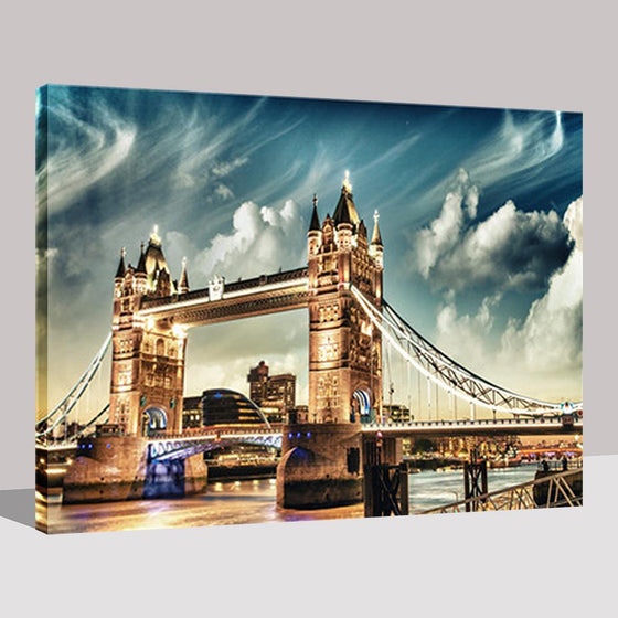 London Bridge Clouds - DIY Painting by Numbers Kit