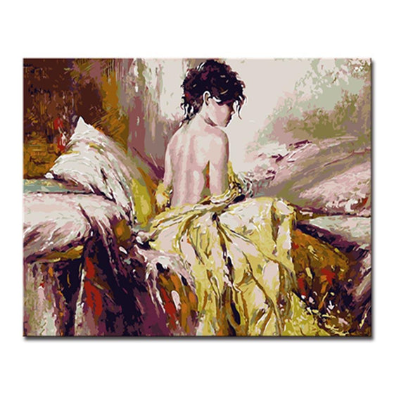 Woman Naked Figure - DIY Painting by Numbers Kit