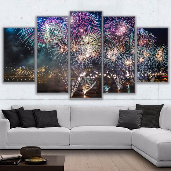 Fireworks Canvas Wall Art