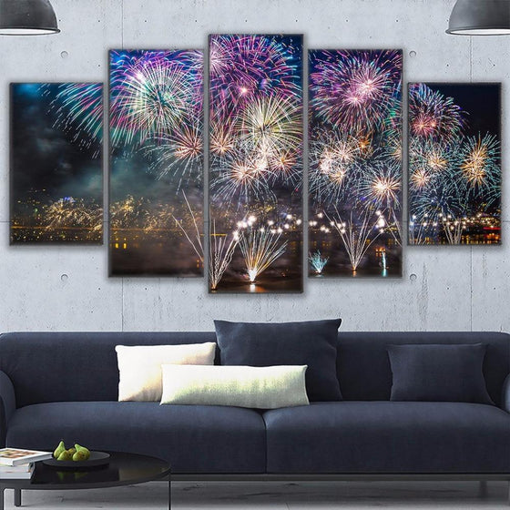 Fireworks Canvas Wall Art