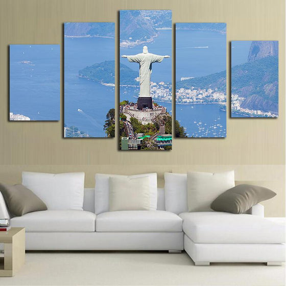 Statue Of Jesus Canvas Wall Art