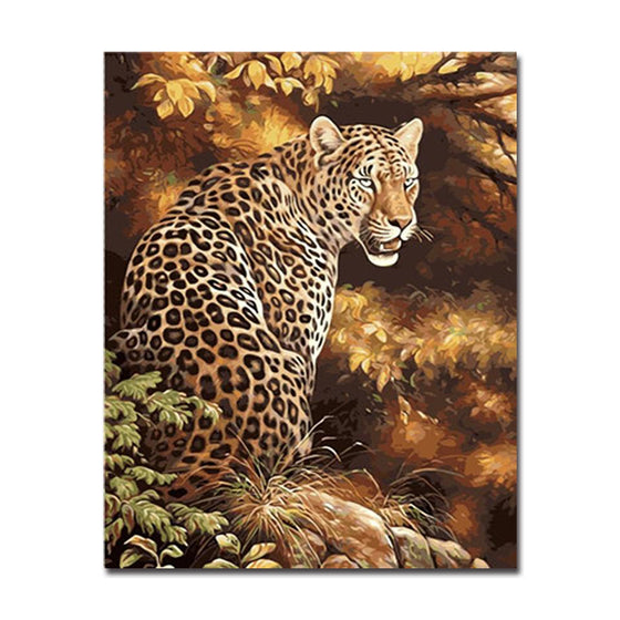 Strong Leopard - DIY Painting by Numbers Kit