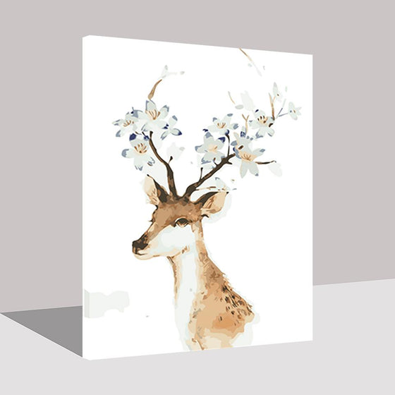 Plum Blossoms Deer - DIY Painting by Numbers Kit