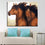 Brown Couple Horses Wall Art Living Room- DIY Painting by Numbers Kit
