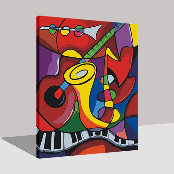 Abstract Music World - DIY Painting by Numbers Kit