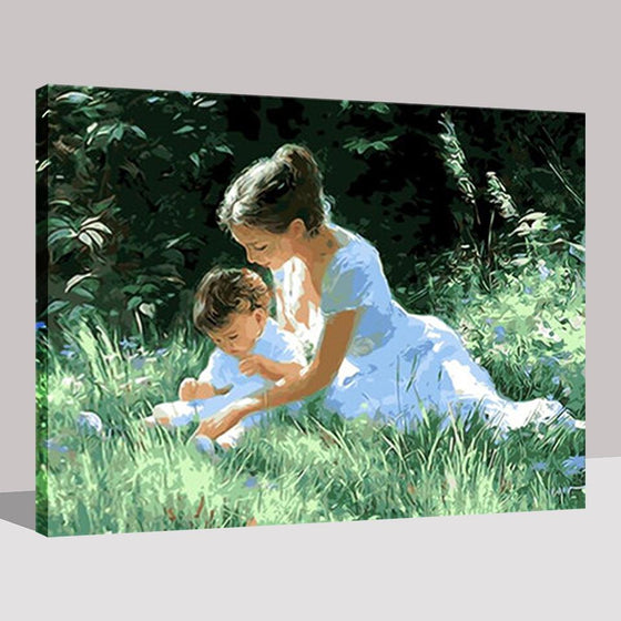 Mother and Child - DIY Painting by Numbers Kit
