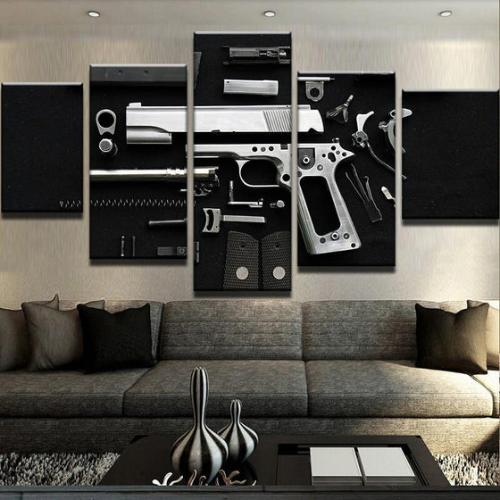Gun Parts Canvas Wall Art