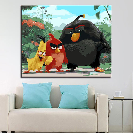 The Angry Birds - DIY Painting by Numbers Kit