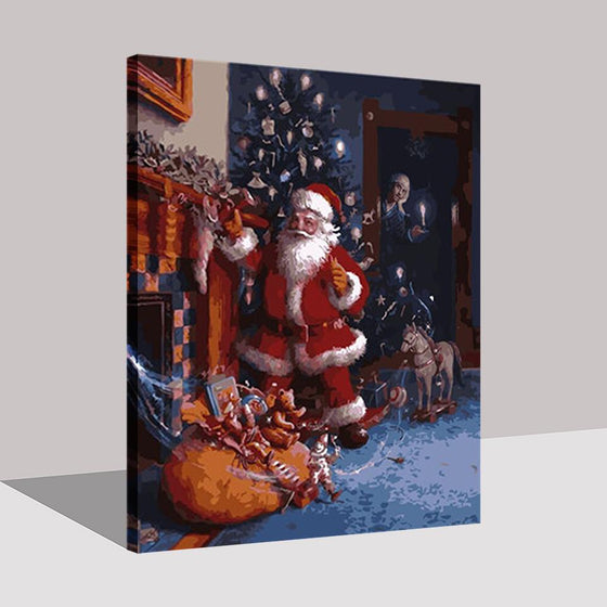Santa Claus Gift Giving - DIY Painting by Numbers Kit