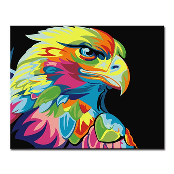 Colorful Abstract Eagle - DIY Painting by Numbers Kit