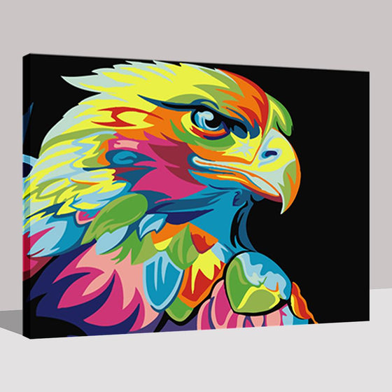 Colorful Abstract Eagle - DIY Painting by Numbers Kit